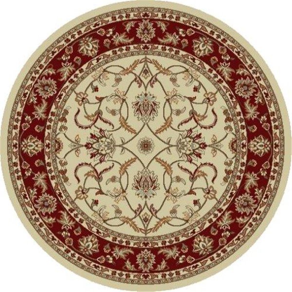 Concord Global 5 ft. 3 in. Chester Sultan - Round, Ivory 97520